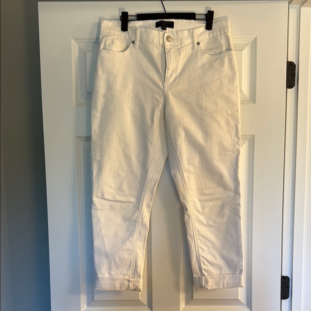Banana Republic White Girlfriend Jeans, size 29/8